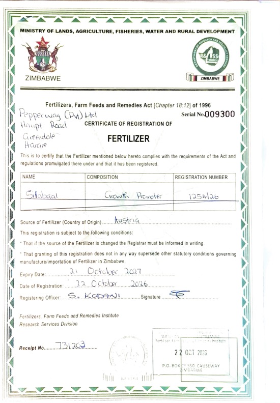 Silabaal© erfolgreich in Simbabwe registriert